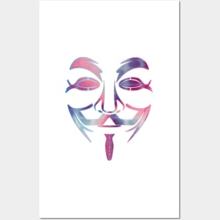 Optical Swirl and Guy Fawkes Posters and Art